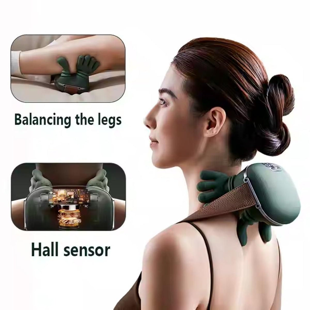 Wireless 4D Neck & Back Massager with Heat Therapy